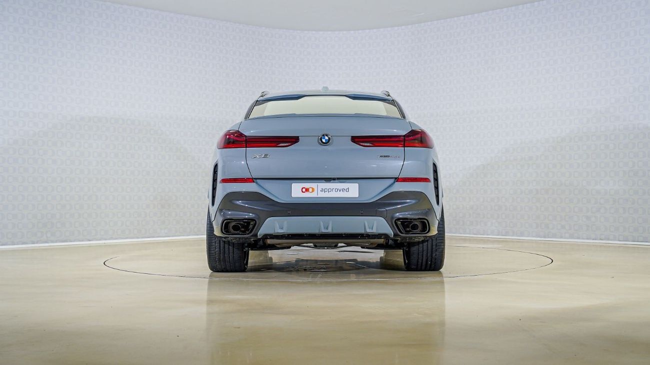 BMW X6 40i M Sport 3.0L | AED 5,500 PM | Warranty- Service July 2027 | GCC