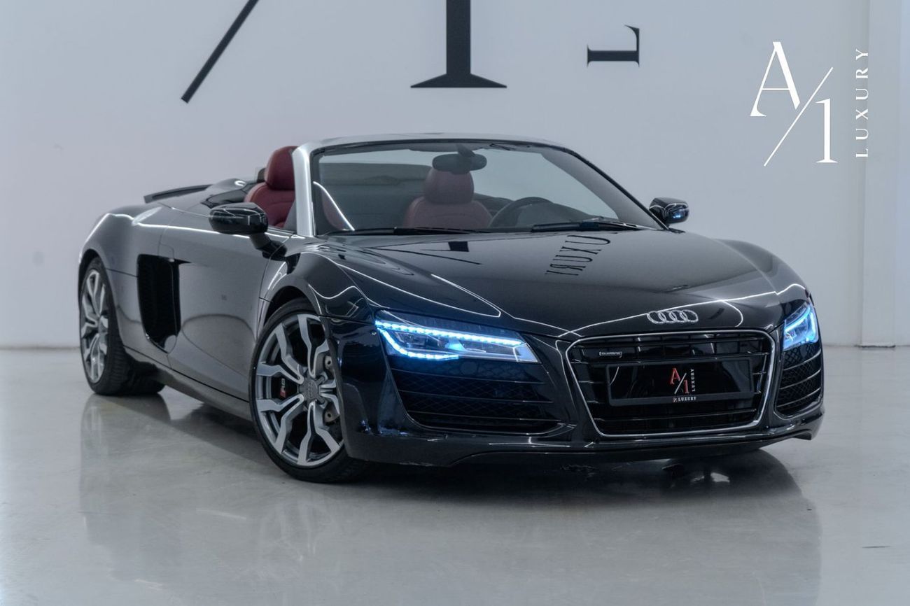 Audi R8 Spyder FSI 4.2L (430 HP) 2014 Audi R8 Quattro Spyder V8, Service History, Very Low Kms, Carbon Fiber