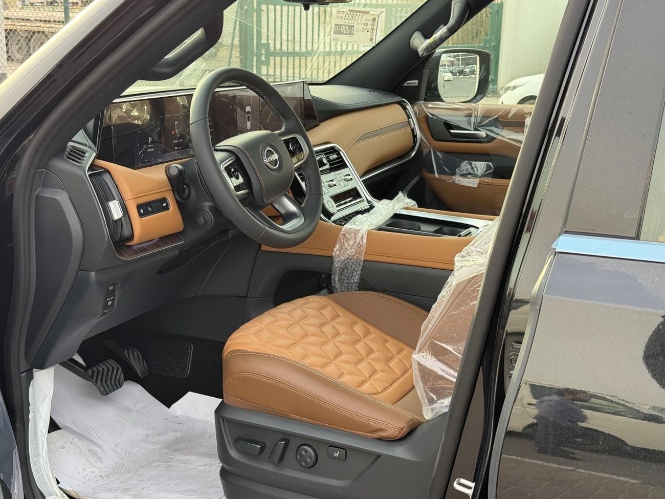 نيسان باترول LE Platinum City 3.5L 2026 black inside Tan  interior