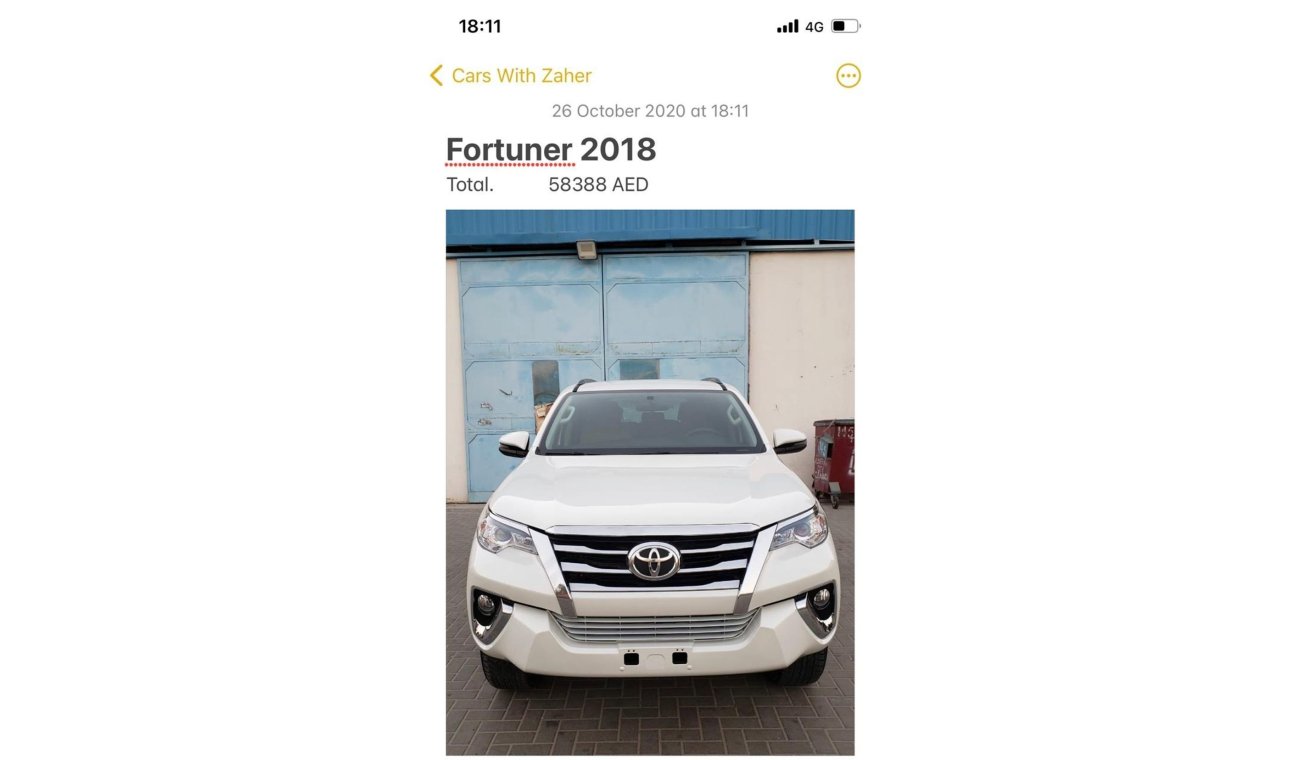 Toyota Fortuner Full option clean car