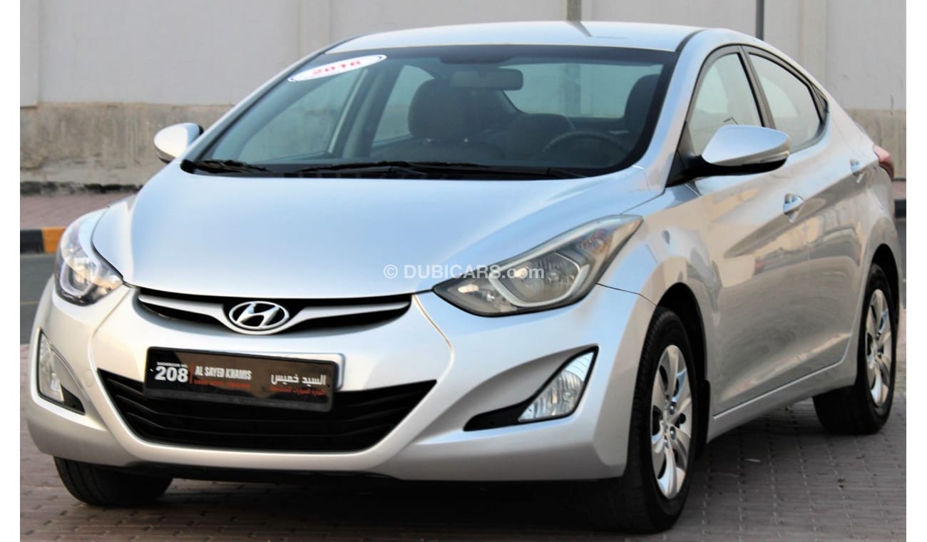 هيونداي إلانترا هيونداي إلنترا 2016 خليجي 1800 سي سي  بحالة ممتازة بدون حوادث نظيفه جدا من الداخل والخارج