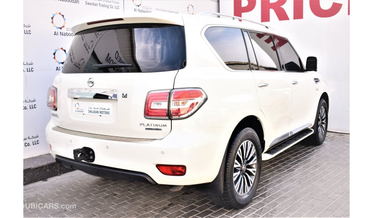 نيسان باترول AED 3526 PM |  5.6L LE PLATINUM CITY  V8 4WD 2018 GCC DEALER WARRANTY