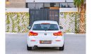 BMW 120i 1,253 P.M | 0% Downpayment | Agency Warranty and Service Contract!