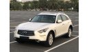 Infiniti QX70 Luxury Plus MODEL 2014 GCC CAR PERFECT CONDITION INSIDE AND OUTSIDE FULL OPTION SUN ROOF LEATHER SEA