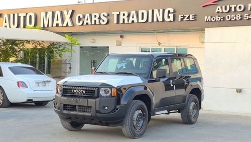 تويوتا برادو  TOYOTA PRADO PETROL 2.4T E BASIC 2025 MODEL BLACK INSIDE BLACK