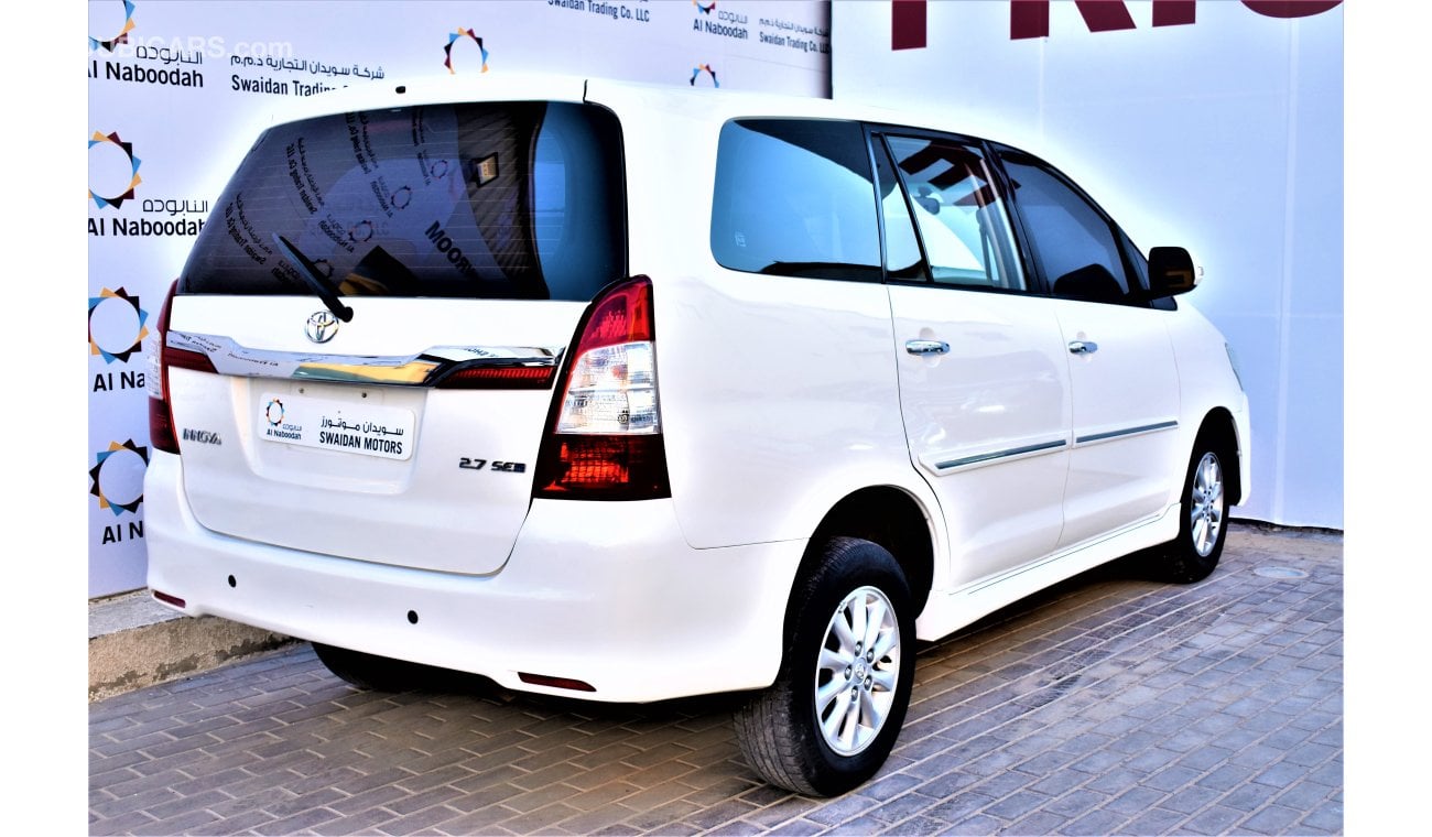 Toyota Innova 2.7L SE+ 2015 MODEL GCC SPECS