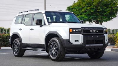 تويوتا برادو Mid ECTAGR034 - 2025 Toyota Prado - 2.4L Petrol Auto - White with Black Interior