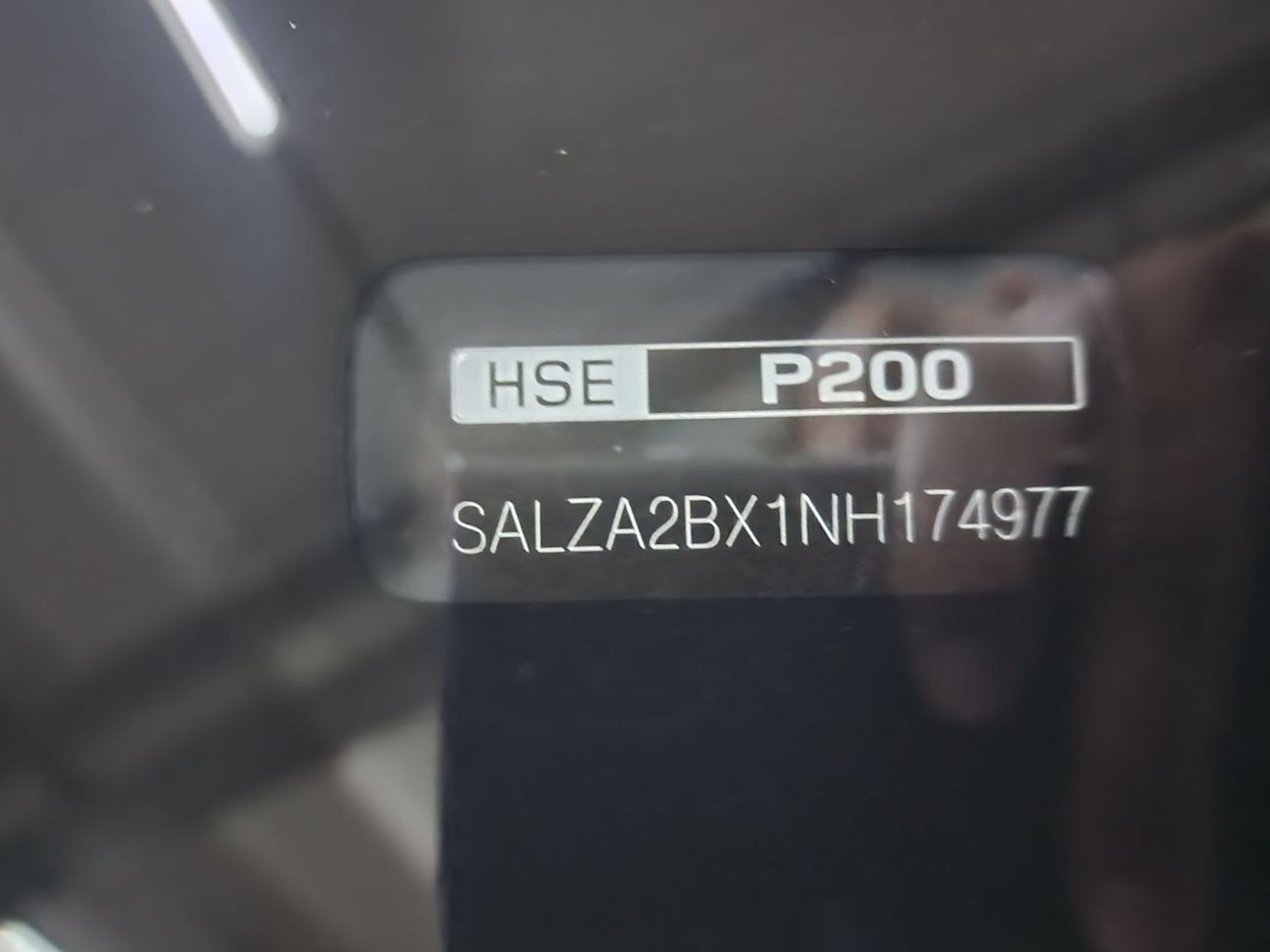 Land Rover Range Rover Evoque P200 R-Dynamic HSE 2.0L