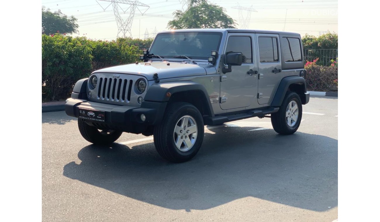 Jeep Wrangler Unlimited Sport GCC With dealership warranty