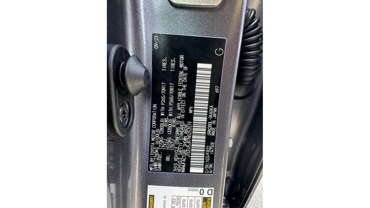 Toyota 4Runner 2022 SR5 PREMIUM 7 SEATS USA IMPORTED