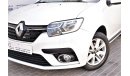 Renault Symbol | AED 744 PM | 0% DP | 1.6 SE 2017 GCC DEALER WARRANTY