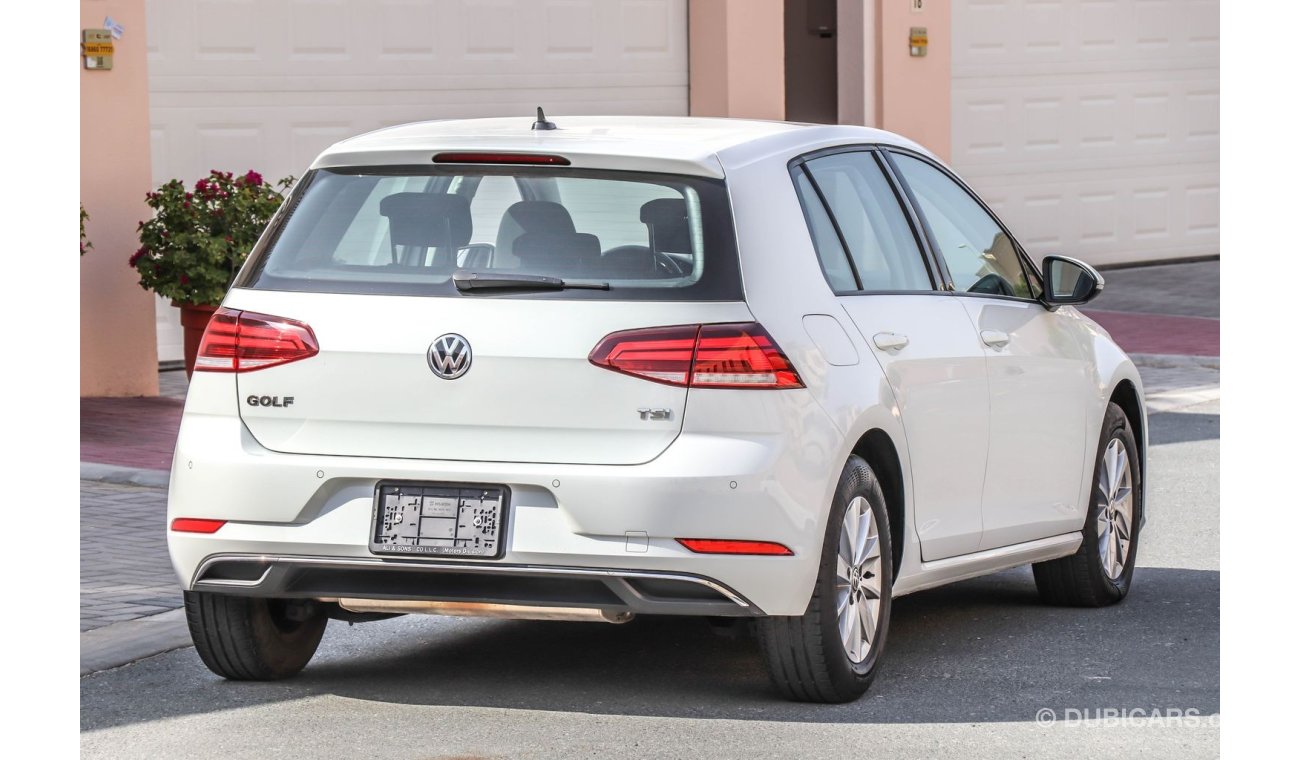 Volkswagen Golf TSI (Comfortline with panoramic sunroof )  2018 GCC under Agency Warranty with Zero Down-Payment.