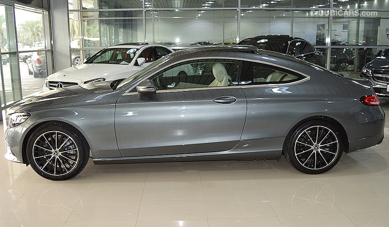 Mercedes-Benz C 200 Coupe 2019, GCC, 0km with 2 Years Unlimited Mileage Warranty from Dealer