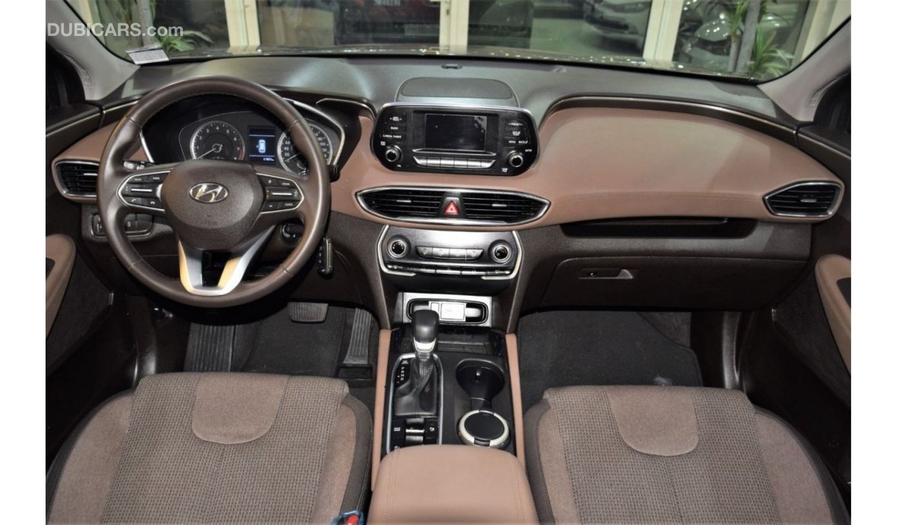 Hyundai Santa Fe EXCELLENT DEAL for our Hyundai SantaFe 2019 Model!! in Brown Color! GCC Specs