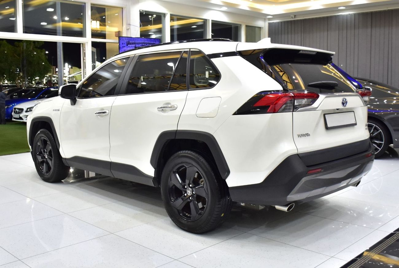 تويوتا راف ٤ EXCELLENT DEAL for our Toyota Rav4 Hybrid ( 2021 Model ) in White Color GCC Specs