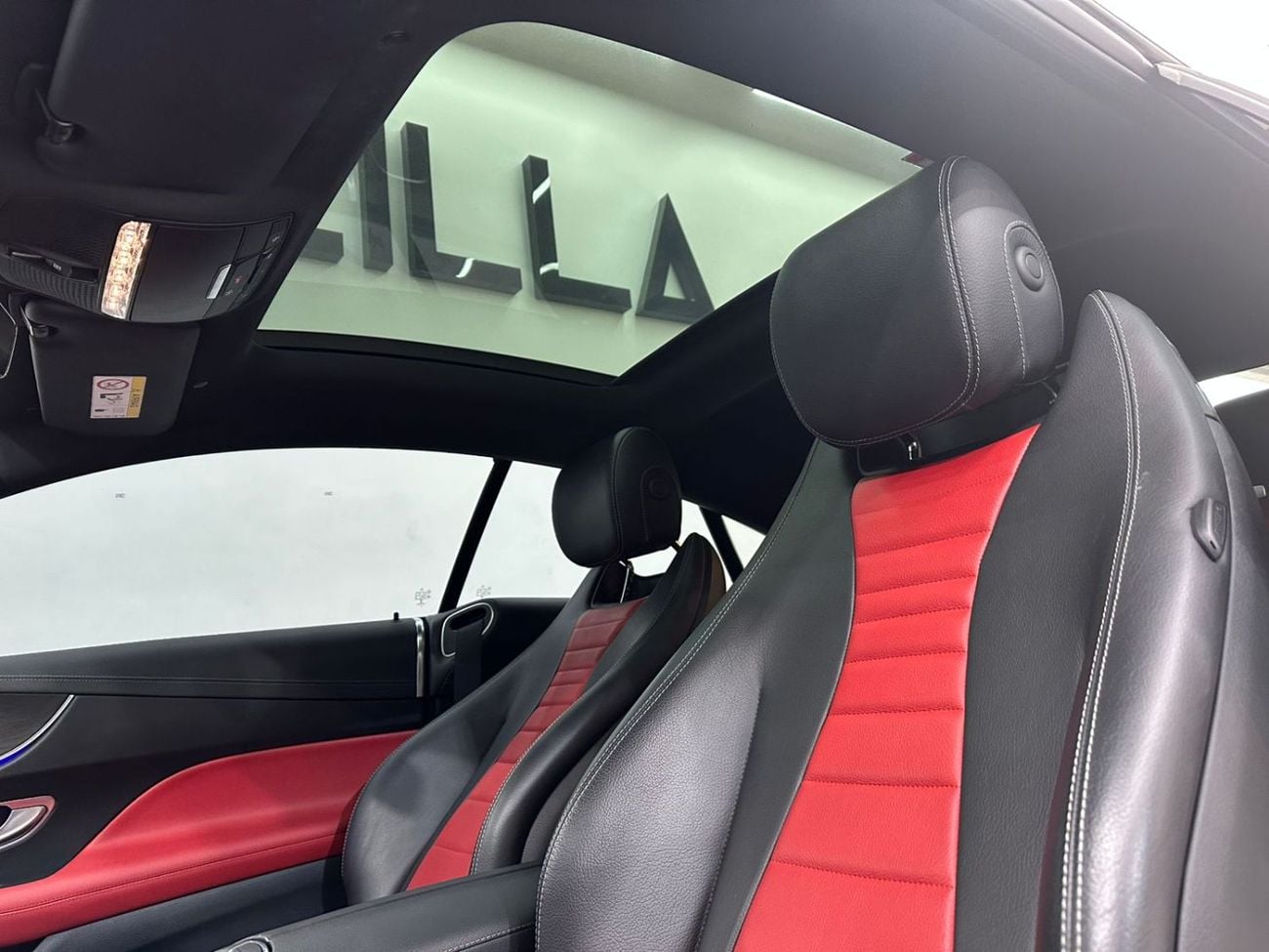 Mercedes Benz E 200 Coupe Mercedes-Benz E200 2022 – Black Exterior with Premium Red & Black Leather Interio