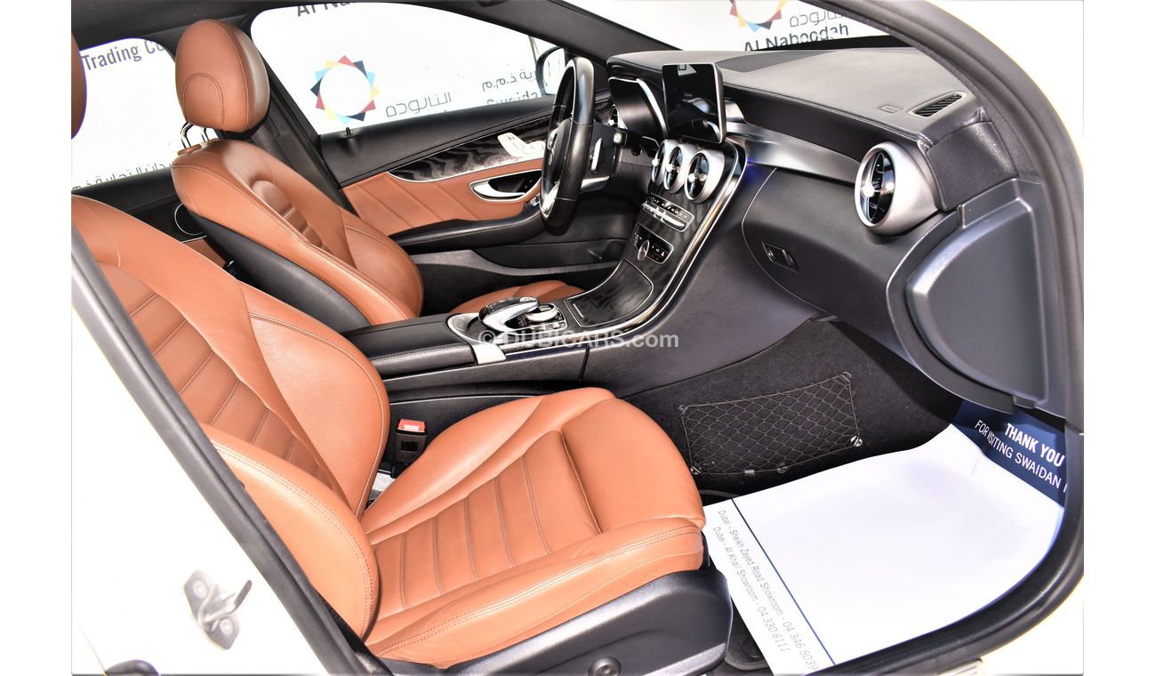 Mercedes-Benz C 200 AED 2399 PM | 2.0L C-200 AMG KIT GCC DEALER WARRANTY