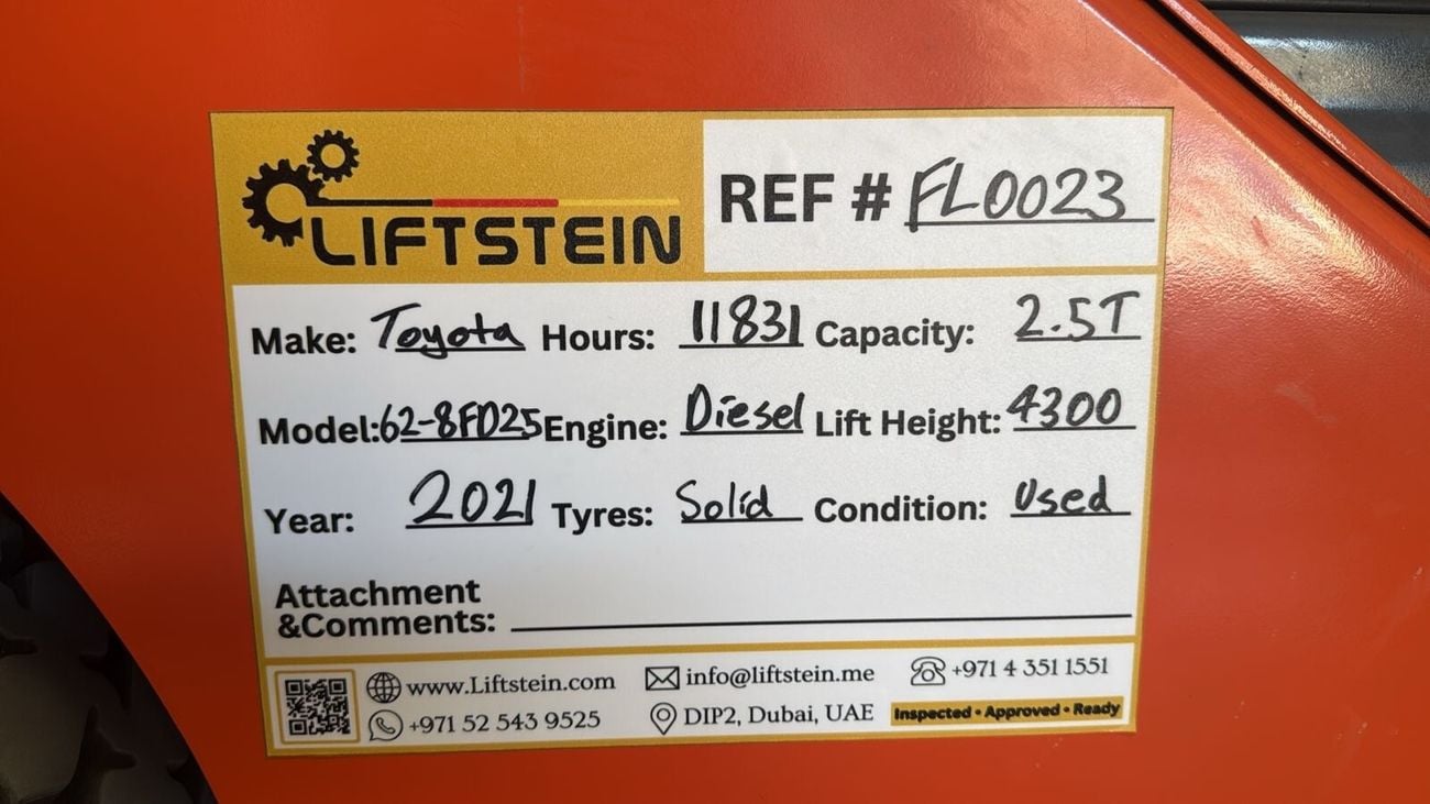 تويوتا فورك ليفت 62-8FD25