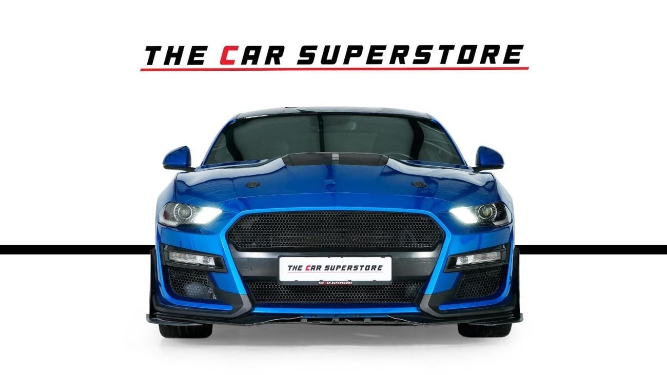 فورد موستانج GT PREMIUM 5L V8-Sports Exhaust System-Aerodynamic Body Kit-High Gloss Black Rims
