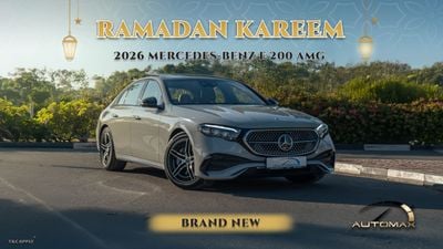 مرسيدس بنز E200 AMG EQ Boost 2.0L RWD 2026 0KM With 5 Years Or 200,000 Km Warranty