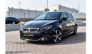 Peugeot 308 833 PER MONTH | PEUGEOT 308 GT LINE | 0% DOWNPAYMENT | IMMACULATE CONDITION