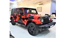 Jeep Wrangler ORIGINAL PAINT ( صبغ وكاله ) Jeep Wrangler Unlimited SAHARA 2015 Model!! in Red Color! GCC Specs