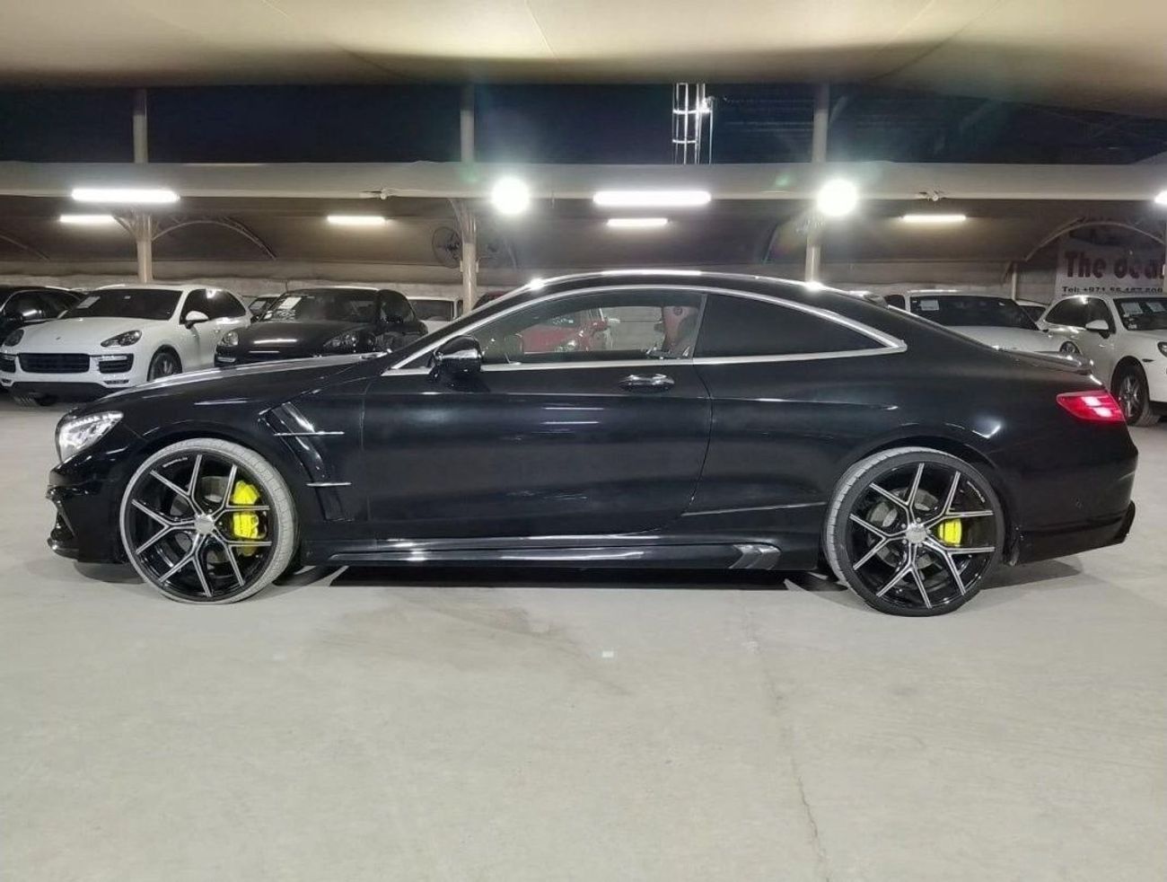 مرسيدس بنز S 550 كوبيه MERCEDES S CLASS COUPE S550 BLACKBISON WALDAERO KIT 4.7L 2015, BURMESTER SPEAKER, SIX BUTTONS AND MO