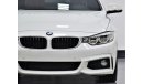 BMW 420i AGENCY WARRANTY 2022 or 200,000 KM \ SERVICE CONTRACT BMW 420i M-Kit 2017 Model!! GCC Specs