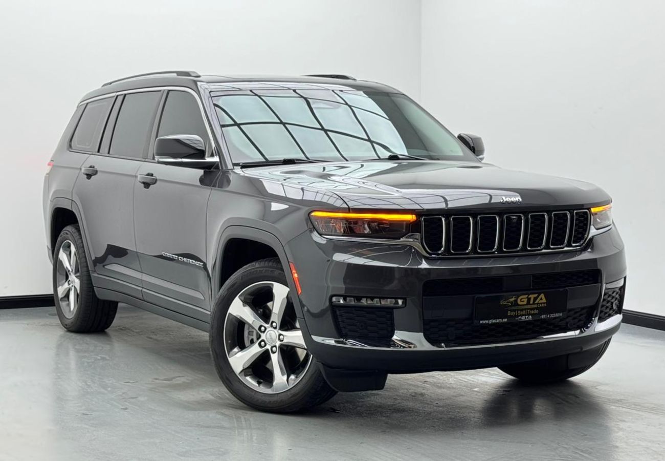 جيب جراند شيروكي L Limited 3.6L 2022 Jeep Grand Cherokee L Limited, 2027 Jeep Warranty, 2027 Jeep Service Pack, GCC