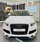 Audi Q7 AMAZING WHITE S_LINE V6 || FULL OPINION || GCC || 7 SEATS || ACCIDENT FREE