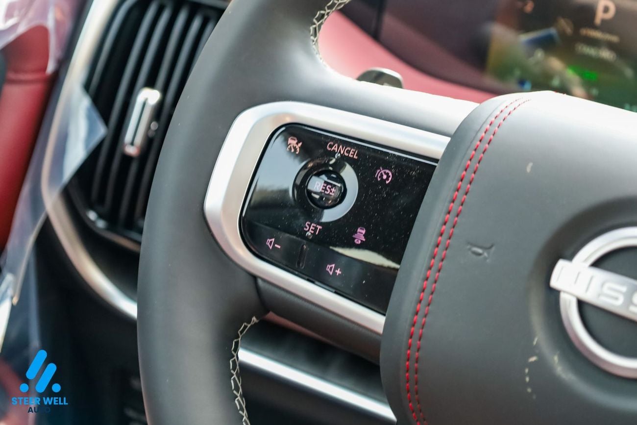 Nissan Patrol LE PLATINUM CITY 2026 | GCC | 3.5L V6 | AWD | 9AT | Red Interior | Height Control | Export only