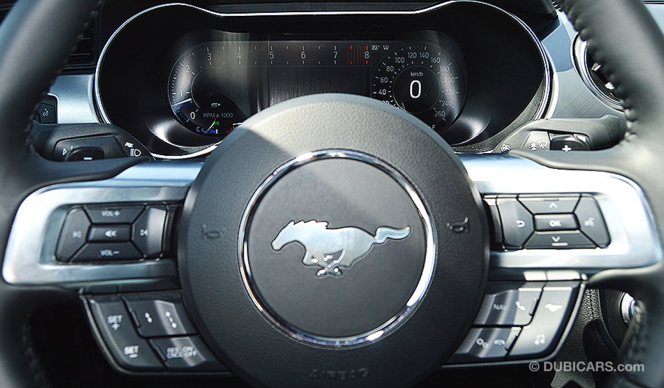 Ford Mustang 2019 GT Premium, 5.0 V8 GCC, Digital Cluster, 0km w/ 3Yrs or 100K km WTY + 60K km SERV from Al Tayer