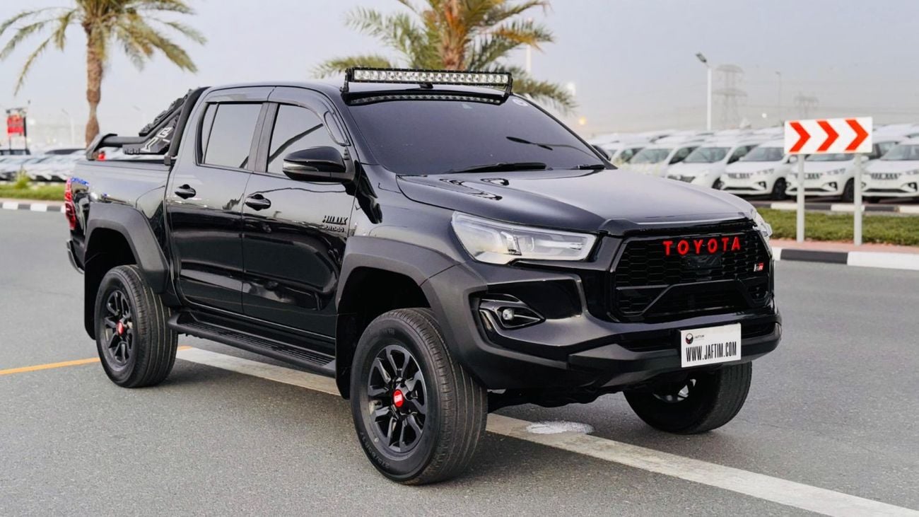 Toyota Hilux MODIFIED TO 2024 GR SPORTS | ROOF TOP LED LIGHTS | BLACK BEAST | 2.8L DIESEL | RHD | ELECTRIC SEAT |