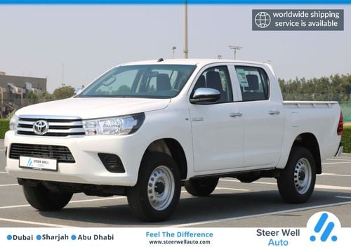 تويوتا هيلوكس 2022 | HILUX M/T 4X4 2.4L FABRIC SEATS RED INTERIOR BASIC WITH GCC SPECS - EXPORT ONLY
