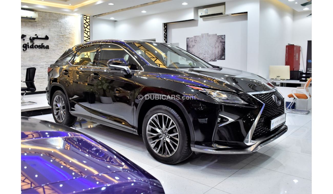 Lexus RX450h EXCELLENT DEAL for our Lexus RX450 F-Sport HYBRID ( 2017 Model ) in Black Color GCC Specs