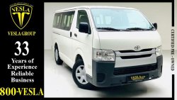 Toyota Hiace MID ROOF + ROOF AC / 2016 / 15 SEATER / SIDE GLASS /GCC/FSH/ WARRANTY + FREE SERVICE / 847 DHS PM