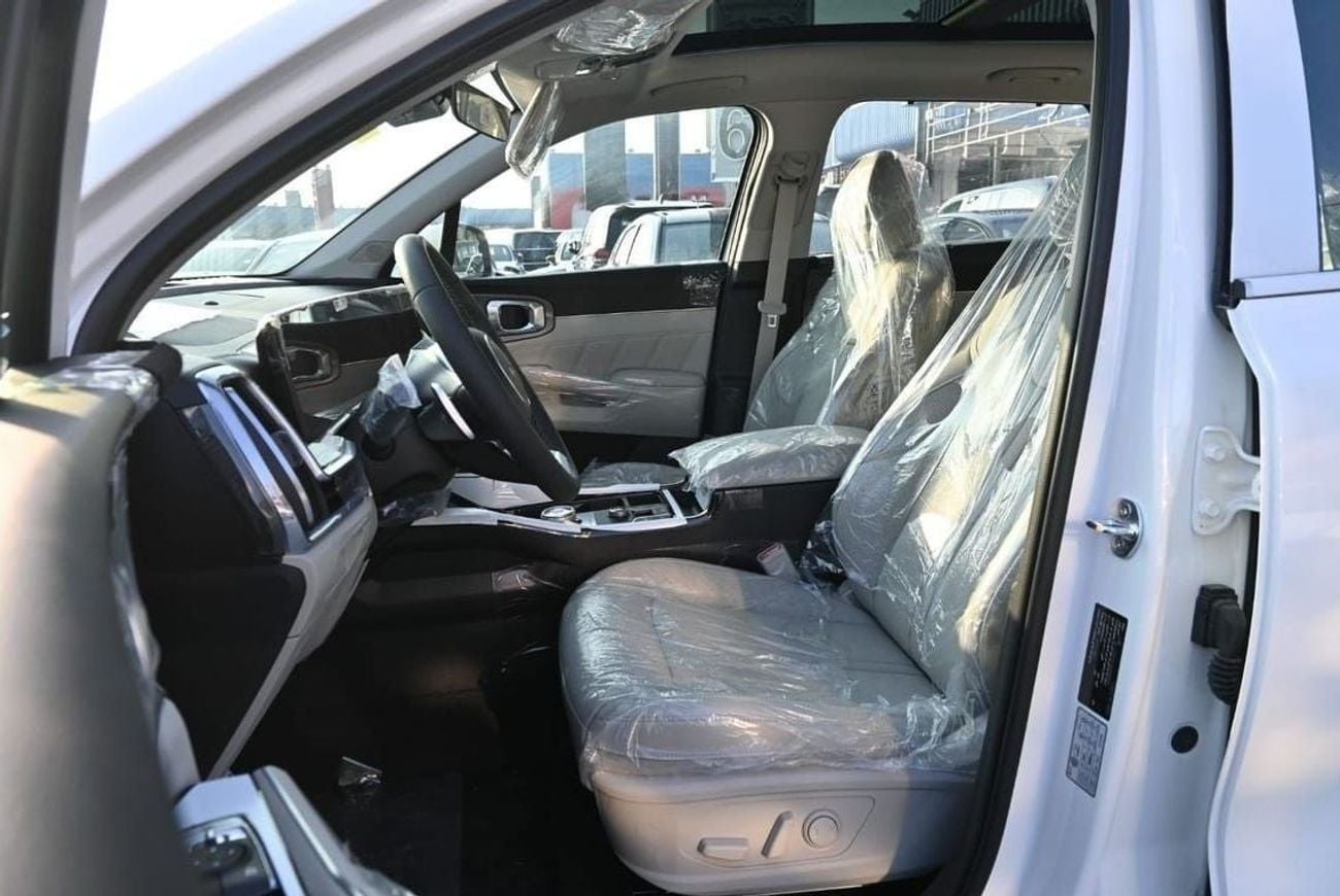 كيا سورينتو EX FOP Top 3.5L Kia Sorento 3.5L V6, Petrol AWD Color White, Model 2025(Export Price)