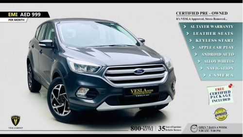 Ford Escape LEATHER SEAT + ALLOY WHEELS + NAVIGATION + CAMERA / 2019 / GCC / OFFICIAL DEALER WARRANTY ON THE CAR