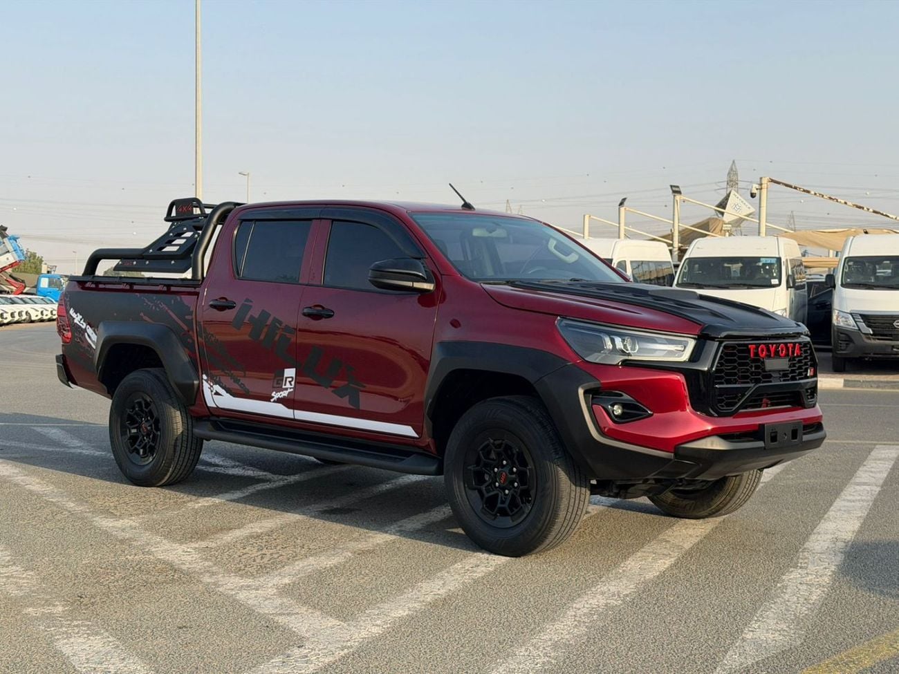 Toyota Hilux GR SPORT 2022 Toyota Hilux Modified - 2.7L V4 AWD -GCC- Full Off Road Rollbar - Rear CAM & Multi Me