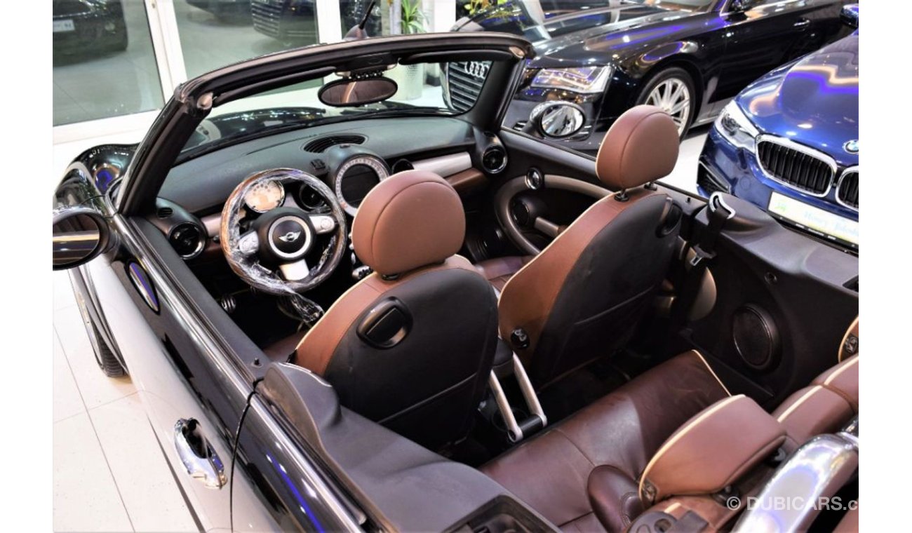 ميني كوبر إس VERY LOW MILEAGE!!! Only 51,000KM! Mini Cooper S Convertible! 2010 Model!! in Black Color! GCC Specs