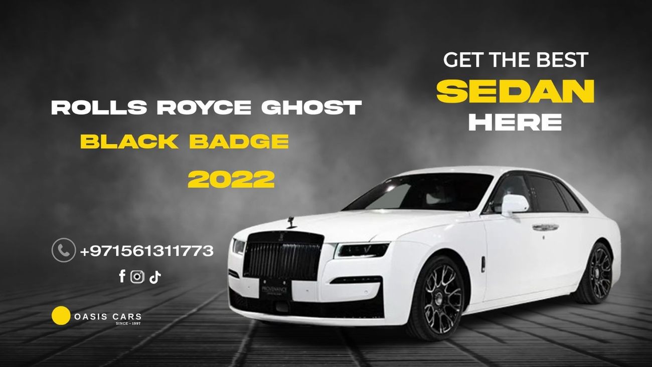 Rolls-Royce Ghost Black Badge GCC 6.7L V12