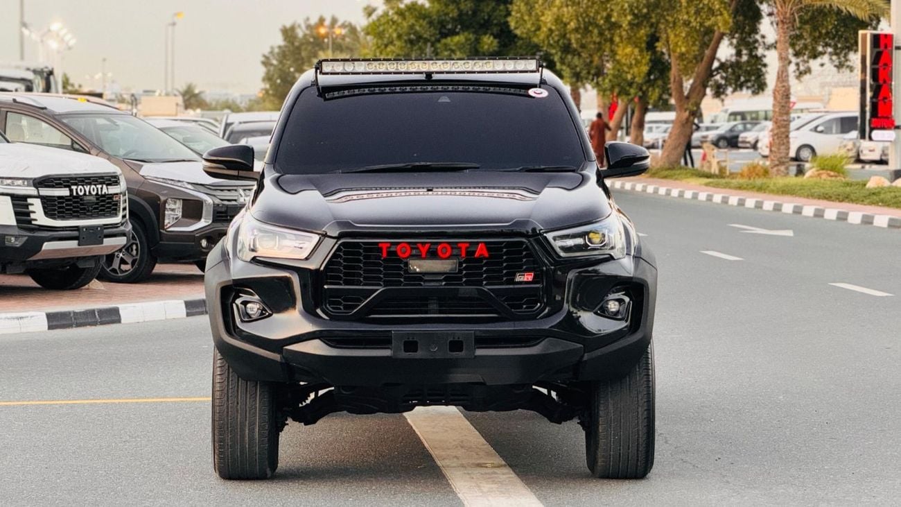 Toyota Hilux MODIFIED TO 2024 GR SPORTS | ROOF TOP LED LIGHTS | BLACK BEAST | 2.8L DIESEL | RHD | ELECTRIC SEAT |