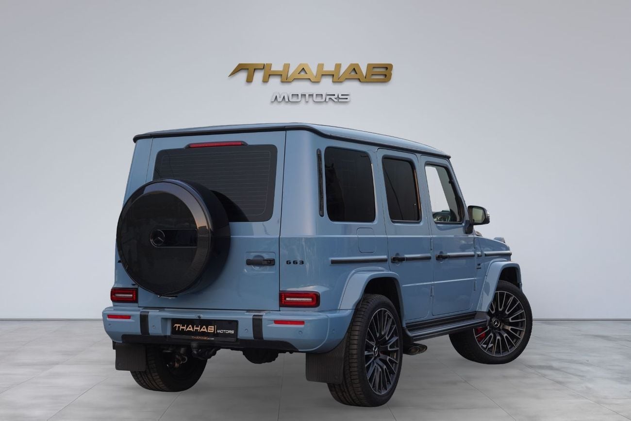 Mercedes Benz G63 AMG 4MATIC SUV 2025 | GARGASH | FULL CARBON | CHINA BLUE | G-CLASS G63 AMG V8 | LOW MILEAGE | PERFECT CO