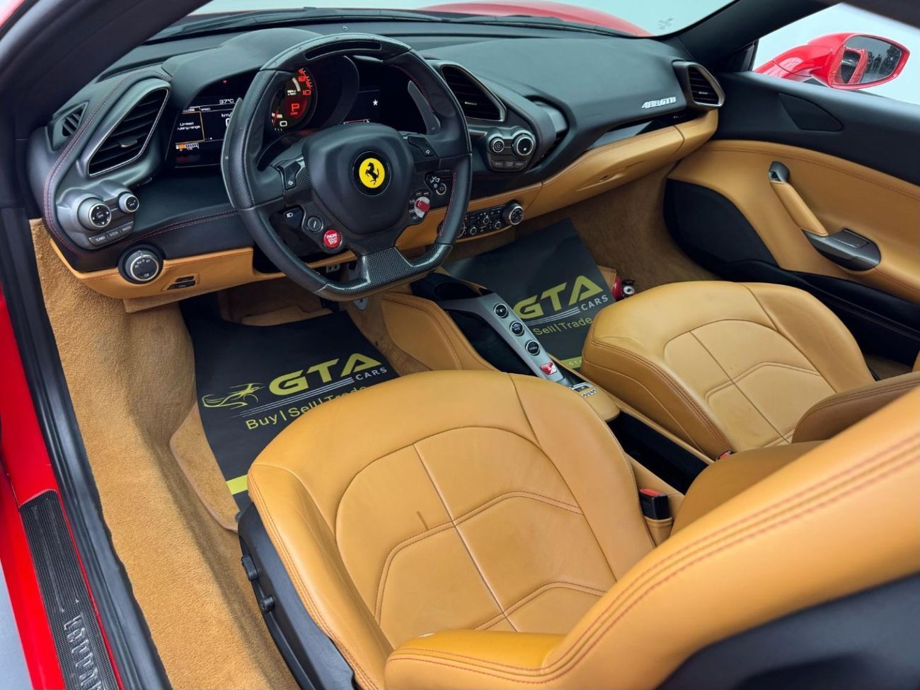 Ferrari 488 Std 3.9L 2016 Ferrari 488 GTB, Full Carbon Fiber, Agency Warranty, Full Service History, GCC