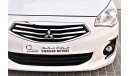 Mitsubishi Attrage AED 723 PM | 1.2L GLX GCC DEALER WARRANTY