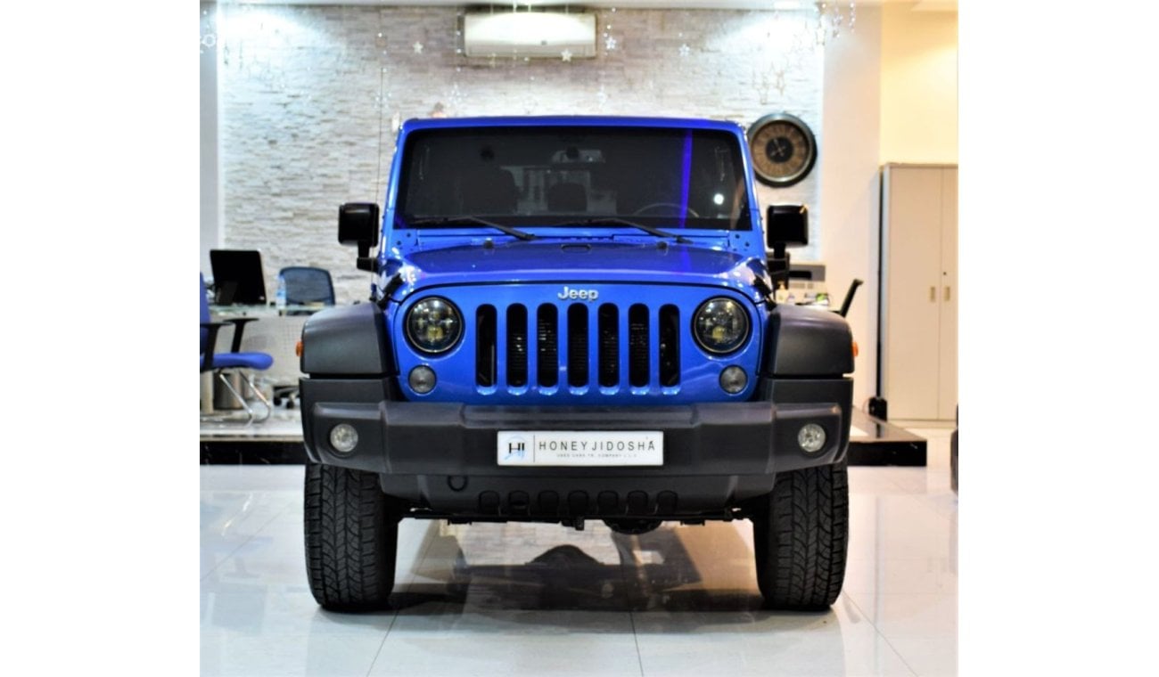 Jeep Wrangler ORIGINAL PAINT ( صبغ وكاله ) Jeep Wrangler Unlimited Sport 2016 Model!! in Blue Color! GCC Specs