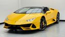 Lamborghini Huracan Evo Spyder 2023 Lamborghini Huracan Evo Spider, Lamborghini Warranty, Lamborghini Service History, GCC
