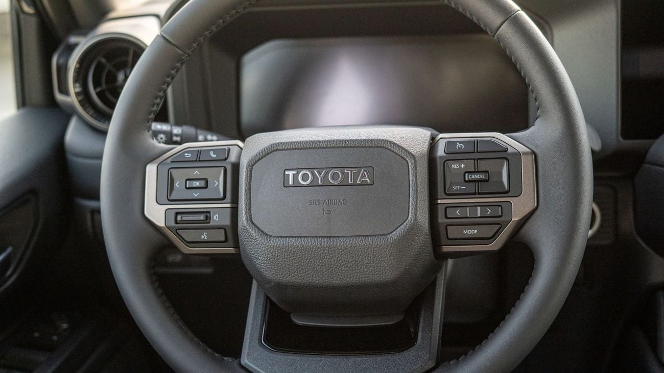 Toyota Prado 2.4L Adventure Turbocharged  4-cylinder petrol. Automatic. Four Wheel Drive. 7 Seats. 5 Door