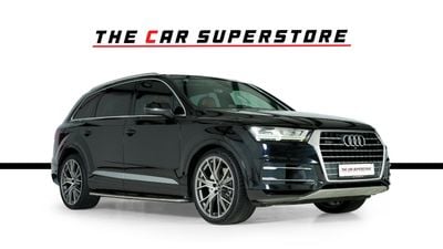 Audi Q7 55 TFSI GCC-7 Seats-Premium Leather Interior-22 Inch S Design Rims-Excellent Condition-Audi FSH