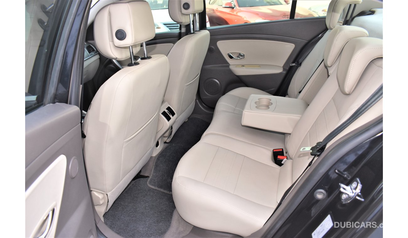 Renault Fluence 2.0L LE 2017 GCC SPECS DEALER WARRANTY WITH NAVIGATION